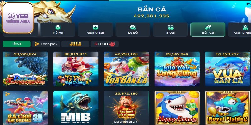 Bật mí đôi điều về sảnh bắn cá YSB66