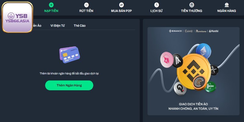 Điều kiện để có thể nạp tiền thành công