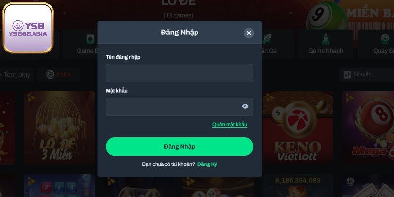 Hướng dẫn đăng nhập YSB66 đơn giản nhất cho hội viên