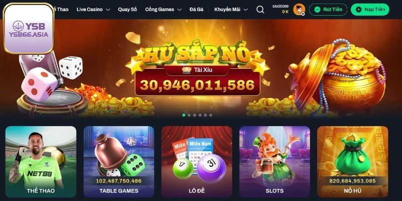 Truy cập vào web chính thống của nhà cái YSB88 