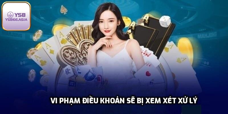Vi phạm điều khoản sẽ bị xem xét xử lý tức thì